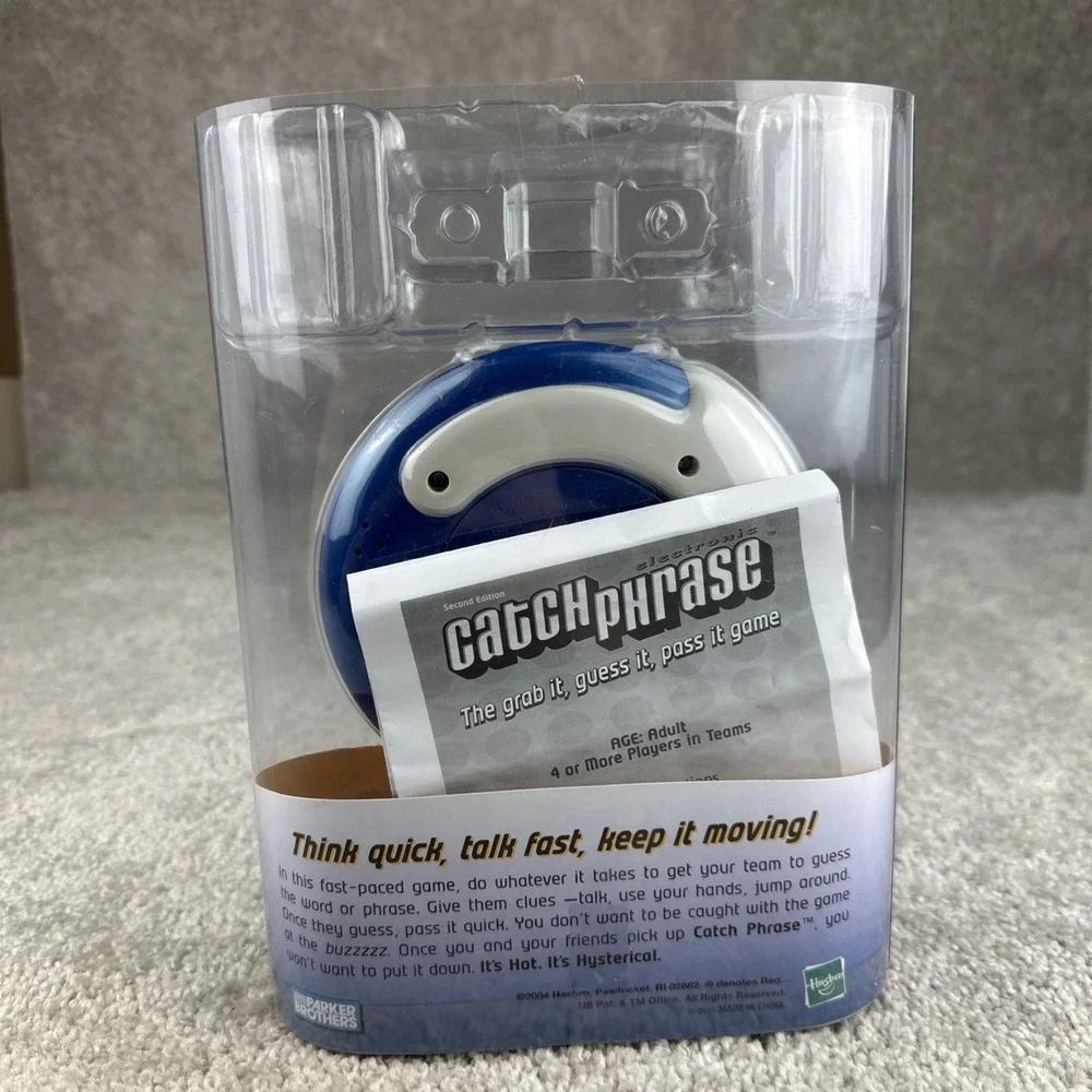 Parker Brothers Catch Phrase Second Edition Electronic Handheld Game 41461 Blue